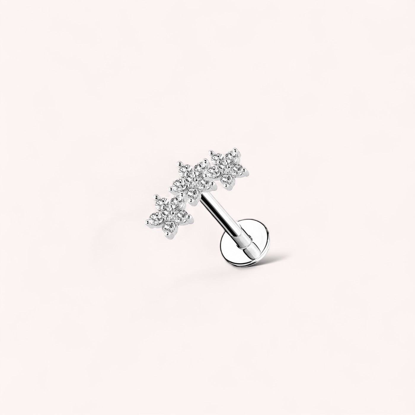 Orecchino Labret "Estrella" in acciaio chirurgico 316L